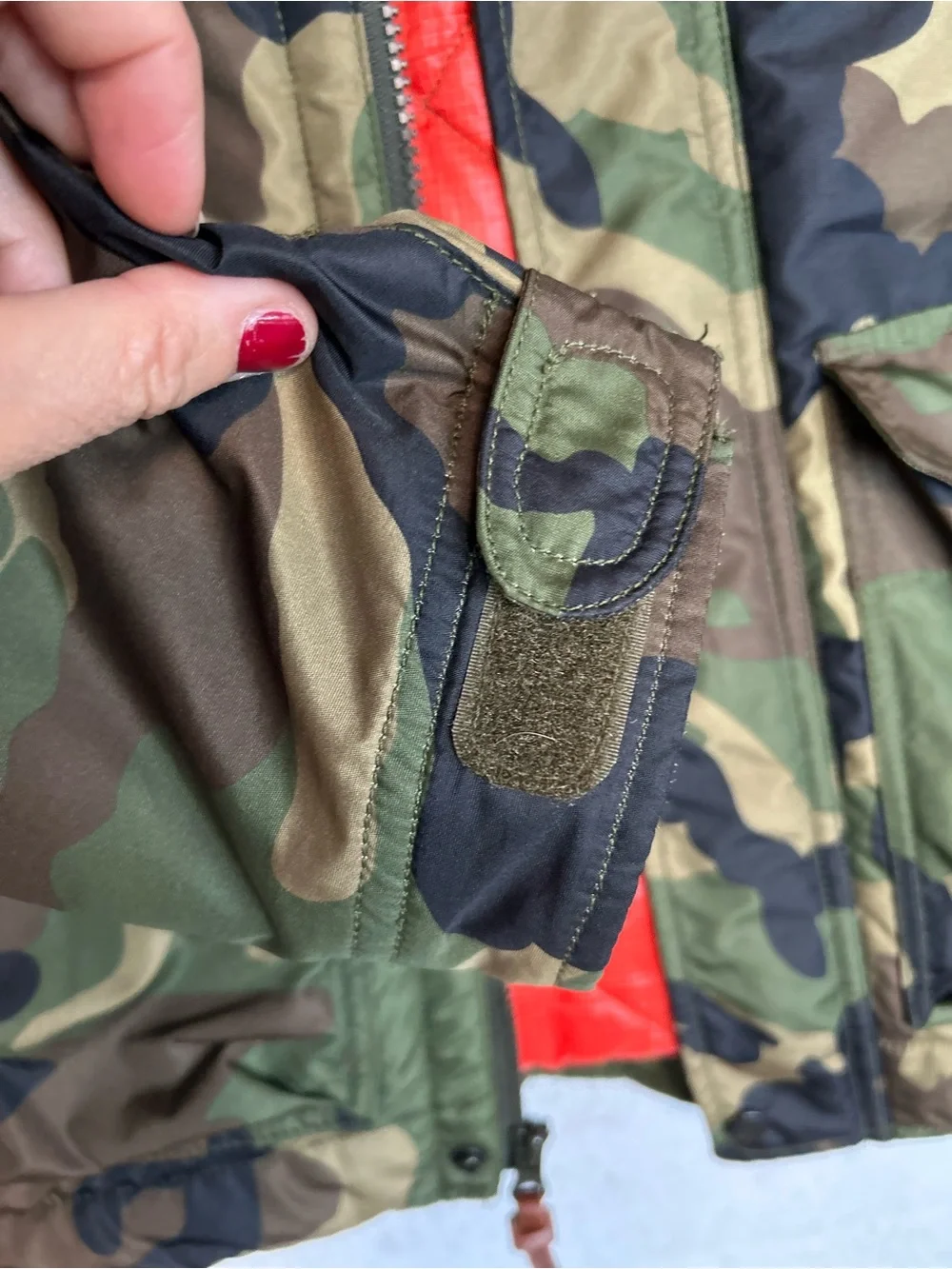 Relwen Men's Quilted Camo Tanker Style Hunting Jacket Polyester Nylon Size M